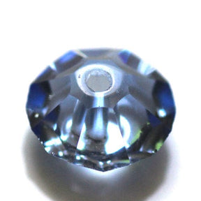 Kristallperlen, Austrian Crystal, Blau, Rondell, Grade AAA, 6x3,5mm, 10 Stück - Uniq Perler - 112006