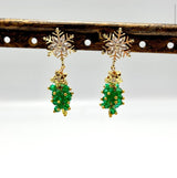 Krystal Perler, Austrian Crystal, Grøn, Bicones, Grade AA, (3x3mm) - Uniq Perler - 797284