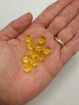 Krystal Perler – Austrian Crystal, Gul, Facetterede (10mm) Grade AAA (10 stk) - Uniq Perler - 119029