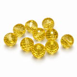 Krystal Perler – Austrian Crystal, Gul, Facetterede (10mm) Grade AAA (10 stk) - Uniq Perler - 119029