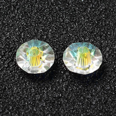 Krystal Perler - Austrian Crystal, Klar (5x3mm) 10 Stk - Uniq Perler - 113584