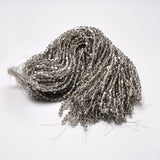 Krystal Perler, Austrian Crystal, Lys Grå, Bicones, (3x3mm) - Uniq Perler - 112951