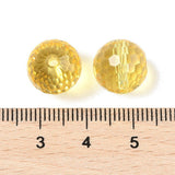 Krystal Perler – Champagne Gul, Facetteret Rund (12mm) 8 stk. - Uniq Perler - 121199