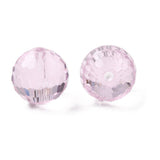Krystal Perler - Rosa, Facetteret, Grade AAA (10mm) 10 Stk - Uniq Perler - 295843