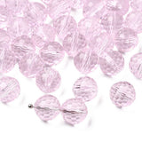 Krystal Perler - Rosa, Facetteret, Grade AAA (10mm) 10 Stk - Uniq Perler - 295843
