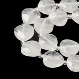 Kvarts Dråbeperler – Klar Rock Crystal (12x12mm) - Uniq Perler - 115772