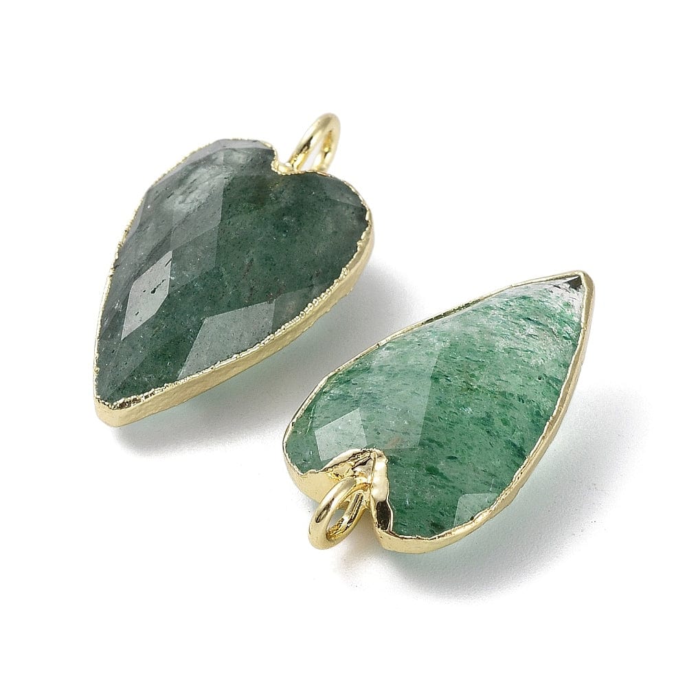 Kvarts Hjerte Vedhæng, 22x13x7,5mm - Uniq Perler - 112292