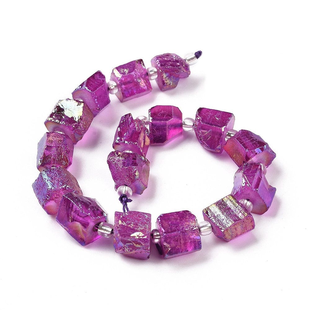 Kvarts Nuggets, (8 - 14mm) - Uniq Perler - 113218