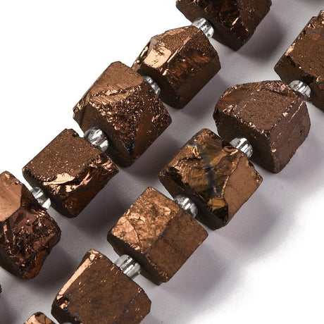 Kvarts Nuggets - Brun (8 - 14mm), 1 Stk - Uniq Perler - 85679