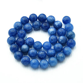Kvarts Perler – Blå, Runde (10~10.5mm) - Uniq Perler - 123726