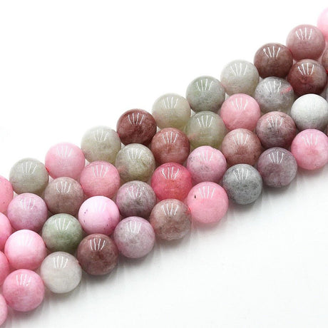 Kvarts Perler – Farve Mix, Runde (8~8.5mm) - Uniq Perler - 123730