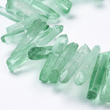 Kvarts Perler, Grøn, (15 - 30mm) - Uniq Perler - 113763