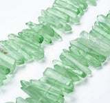 Kvarts Perler, Grøn, (15 - 30mm) - Uniq Perler - 113763