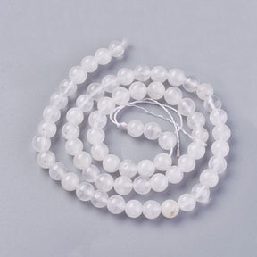 Quartz Beads, White, 10mm - Uniq Perler - 567844