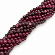 Kvarts Perler Imiteret Granat – Violet Rød, Runde (8mm) - Uniq Perler - 116791