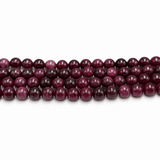 Kvarts Perler Imiteret Granat – Violet Rød, Runde (8mm) - Uniq Perler - 116791