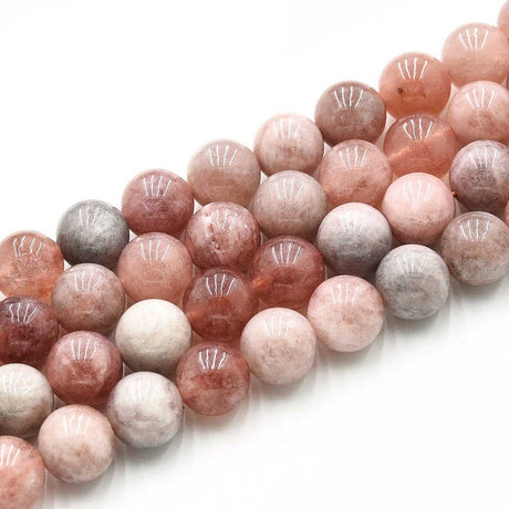 Kvarts Perler Imiteret Solsten – Runde (10~10.5mm) - Uniq Perler - 