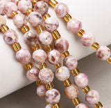 Kvarts Perler – Pink, Facetterede, Runde (8mm) - Uniq Perler - 125081, 76412159567843444430899284