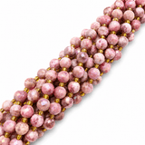 Kvarts Perler – Pink, Facetterede, Runde (8mm) - Uniq Perler - 125081, 76412159567843444430899284