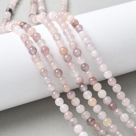 Kvarts Perler - Rosa, Runde (5mm) - Uniq Perler - 115882