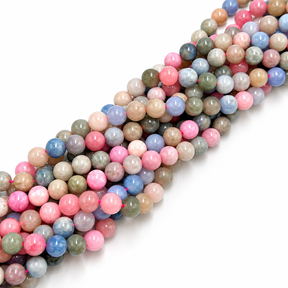 Kvartsperler – Runde, Farvet Mix (10-10,5mm) - Uniq Perler - 115873