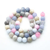 Kvartsperler – Runde, Farvet Mix (8 - 8,5mm) - Uniq Perler - 115874