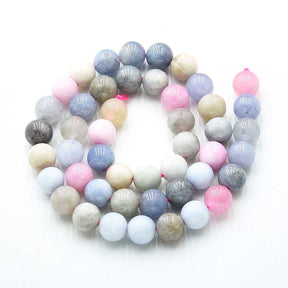 Kvartsperler – Runda, Färgade Mix (8 - 8,5mm) - Uniq Perler - 115874
