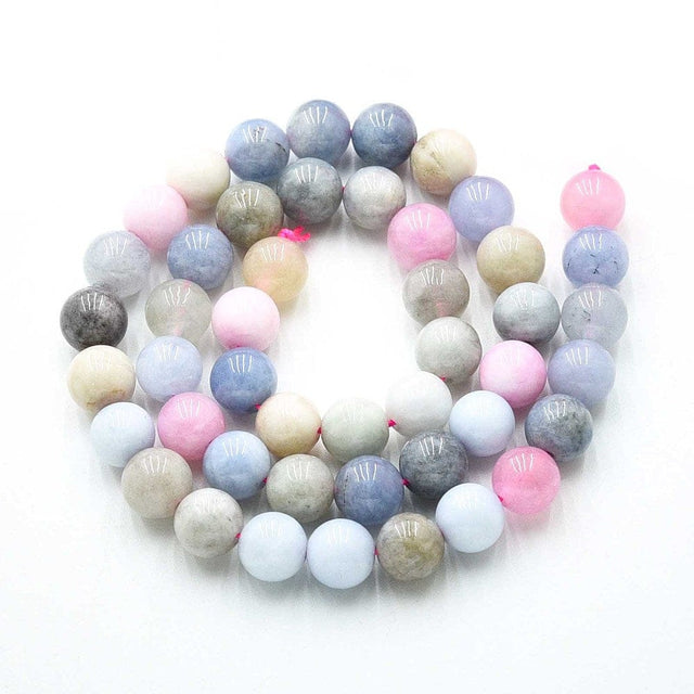 Kvartsperler – Runde, Farvet Mix (8 - 8,5mm) - Uniq Perler - 115874