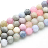 Kvartsperler – Runde, Farvet Mix (8 - 8,5mm) - Uniq Perler - 115874