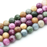 Kvartsperler – Runde, Farget Mix (8 - 8,5mm) - Uniq Perler - 117294