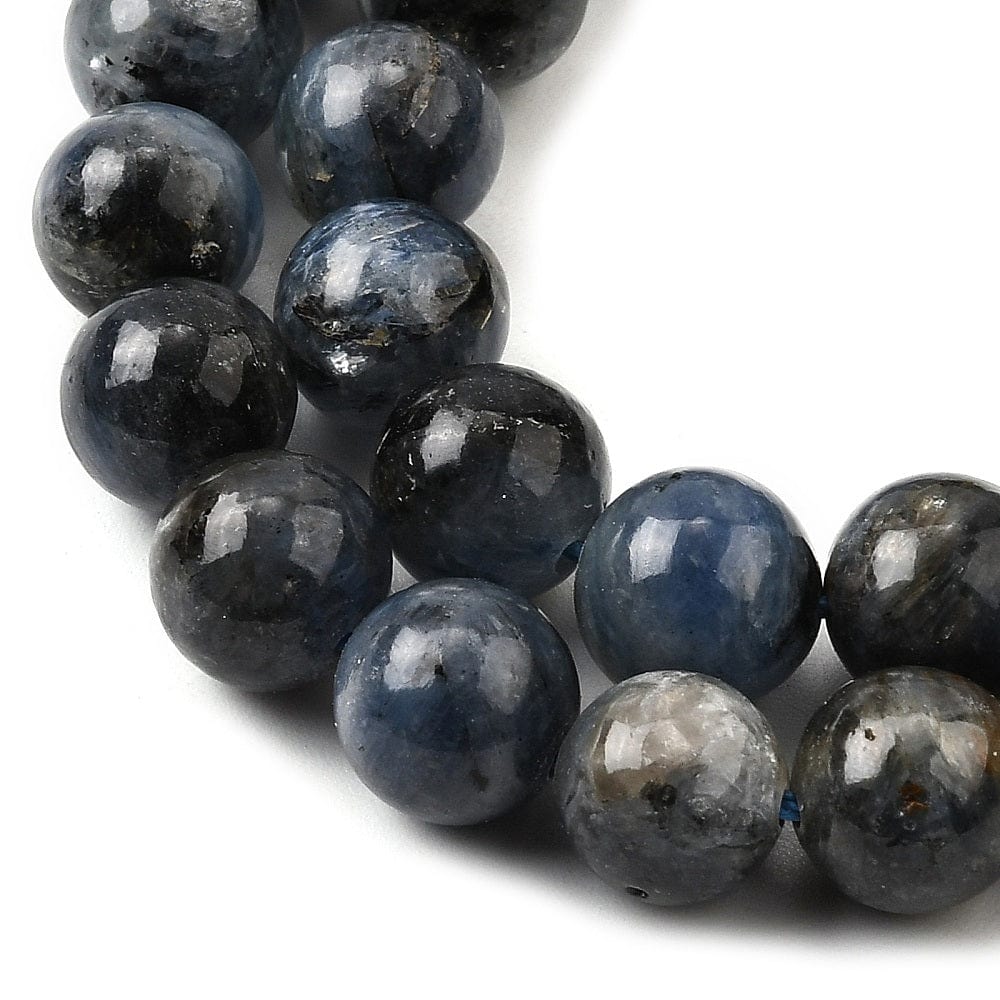 Kyanit. 8mm runde perler - Uniq Perler - 115639