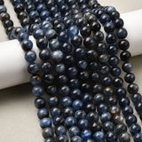 Kyanit. 8mm runde perler - Uniq Perler - 115639