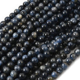 Kyanit. 8mm runde perler - Uniq Perler - 115639