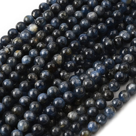 Kyanit. 8mm runde perler - Uniq Perler - 115639