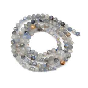 Kyanite Beads – Faceted, Round (3.5mm) - Uniq Perler - 116970