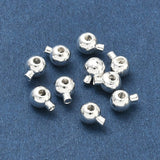 Låse Perler – 925 Sterling Sølv Belagt Messing (4,5x3,4x3mm) 6 stk. - Uniq Perler - 122074
