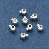 Quetschperlen – Langlebiges 925 Sterling Silber Beschichtetes Messing, Rund (3x2,5mm)