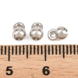 Låsehoveder – Langtidsholdbar Platinbelagt Messing (5,5x3,5x3,5mm) 6 stk. - Uniq Perler - 122560