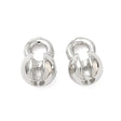 Låsehoveder – Langtidsholdbar Platinbelagt Messing (5,5x4mm) 8 stk. - Uniq Perler - 124551