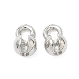 Låsehoveder – Langtidsholdbar Platinbelagt Messing (5,5x4mm) 8 stk. - Uniq Perler - 124551