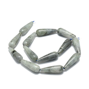 Labradorite Drops (30x10mm), 1 Pc - Uniq Perler - 112890