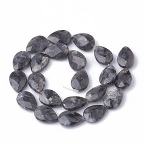 Labradorite Drops – Faceted (18x13mm) - Uniq Perler - 112891