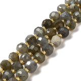 Labradorit – Facetteret, Rondel (7 - 8x5 - 6mm) - Uniq Perler - 111689