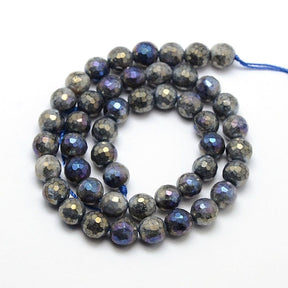 Labradorite – Gray/Black, Faceted (12mm) - Uniq Perler - 112732