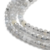 Labradorit – Grå/Sort, Facetteret (2mm) - Uniq Perler - 112447