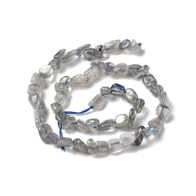 Labradorit – Nuggets Med Runde Kanter (7 - 16mm) - Uniq Perler - 752863