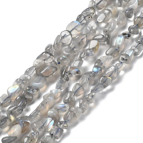 Labradorit – Nuggets Med Runde Kanter (7 - 16mm) - Uniq Perler - 752863