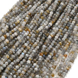 Labradorit Perler – Facetteret Rund (6 - 6,5mm) - Uniq Perler - 115767