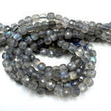 Labradorit Perler – Kubeformet Grade A (4x4 mm) - Uniq Perler - 725799