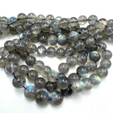 Labradorit – Rare Kvalitet, Rund (8mm) - Uniq Perler - 675644